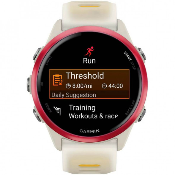 Умные часы Garmin Forerunner 570 42 мм Raspberry Aluminium/Translucent Bone/Mango 010-02970-02 в Волгограде