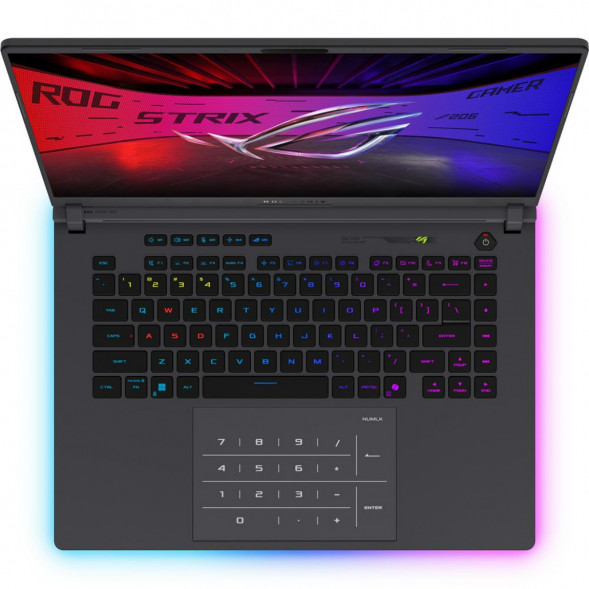 Ноутбук игровой ASUS ROG Strix G16 G615JMR-TS415 (16&amp;quot;, IPS, Intel Core i7-14650HX 2.2ГГц, 16-ядерный, 16ГБ DDR5, 512 ГБ SSD, NVIDIA GeForce RTX 5060 - 8 ГБ, без ОС), серый в Волгограде