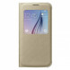 Чехол для Samsung Galaxy S6 S-View Cover (EF-CG920BFE), Gold в Волгограде