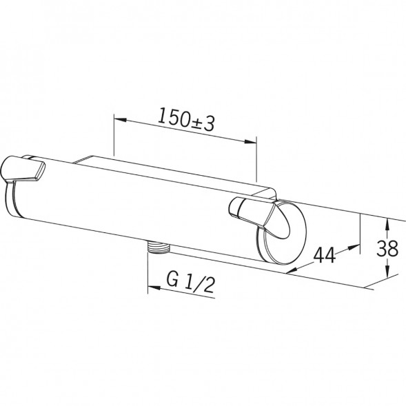 Термостатический смеситель для душа Oras Optima (7160), хром в Волгограде