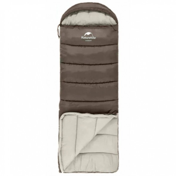 Спальный мешок Naturehike U250 (Правый), коричневый в Волгограде