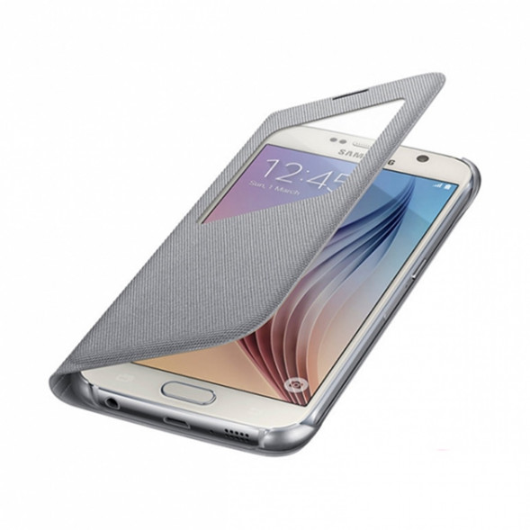 Чехол для Samsung Galaxy S6 S-View Cover (EF-CG920BSE), Silver в Волгограде