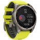 Умные часы Garmin Fenix 8, 51 мм, Solar, Sapphire Titanium with AMP Yellow/Graphite Silicone Band 010-02907-20 в Волгограде