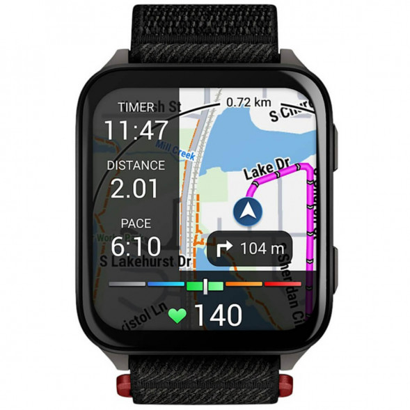Умные часы Garmin Venu X1 Black с чёрным нейлоновым ремешком ComfortFit 010-02980-02 в Волгограде