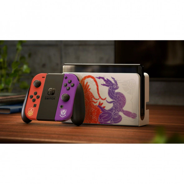 Игровая приставка Nintendo Switch OLED 64 ГБ, Pokemon Scarlet &amp;amp; Violet Edition в Волгограде