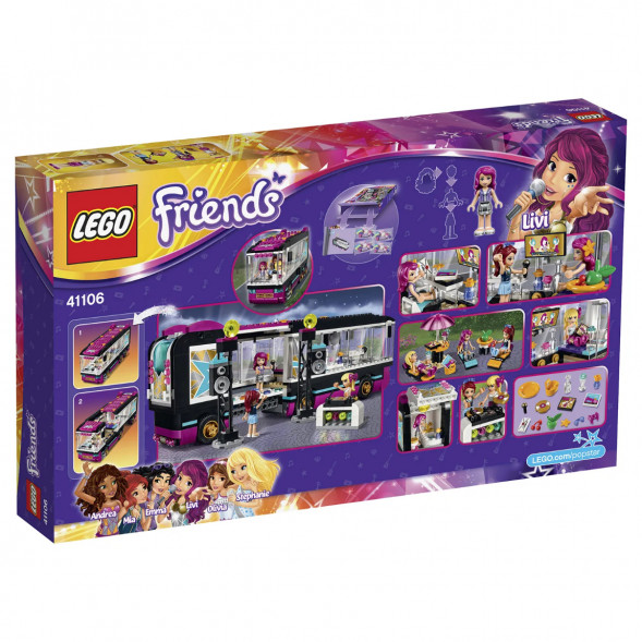 Конструктор LEGO Friends 41106 Поп звезда: гастроли в Волгограде