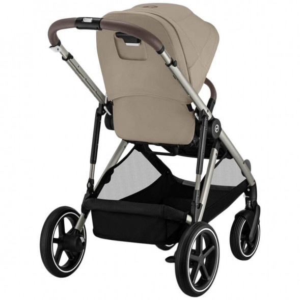 Детская коляска Cybex Gazelle S TPE Almond Beige с корзиной и дождевиком в Волгограде