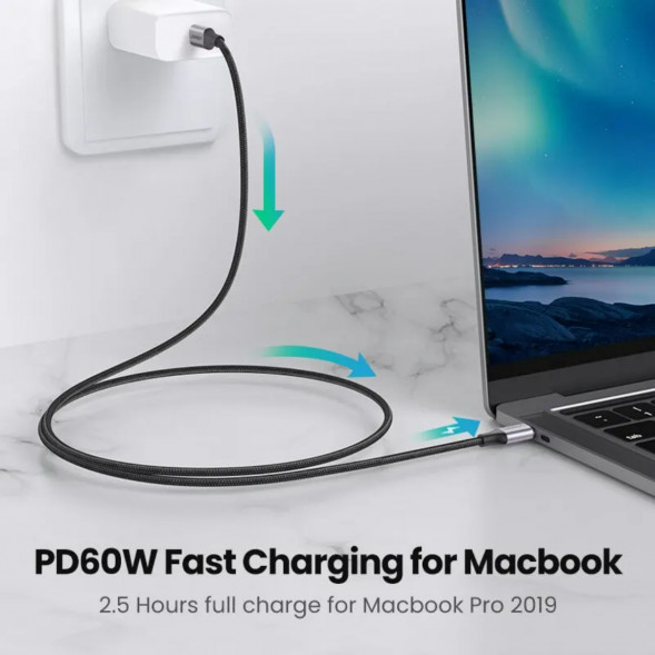 Кабель USB Type-C/Type-C Ugreen 60W, 1 м в Волгограде