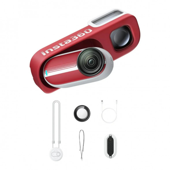 Экшн-камера Insta360 Go 3S Retro Bundle Special Edition 64ГБ, Red в Волгограде