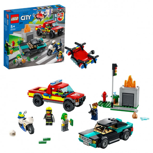 Конструктор LEGO City Fire 60319 Пожарная бригада и полицейская погоня в Волгограде