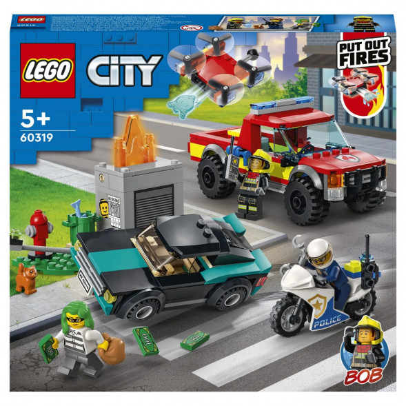 Конструктор LEGO City Fire 60319 Пожарная бригада и полицейская погоня в Волгограде
