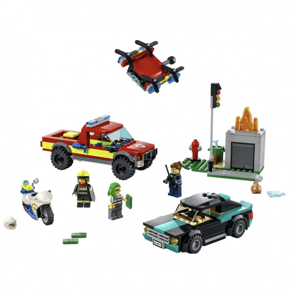 Конструктор LEGO City Fire 60319 Пожарная бригада и полицейская погоня в Волгограде