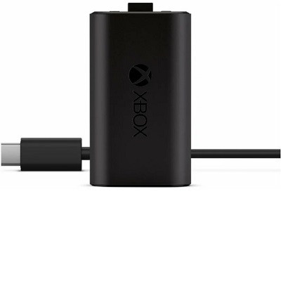 Microsoft Аккумулятор с кабелем зарядки USB Type-C для геймпада Xbox Series S/Series X/One, черный в Волгограде