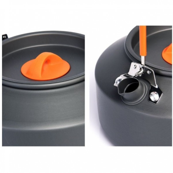 Чайник походный Widesea 1 литр, темно-серый в Волгограде