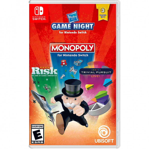 Игра Hasbro Game Night: Monopoly+Risk+Trivial Pursuit [Nintendo Switch, русские субтитры] в Волгограде