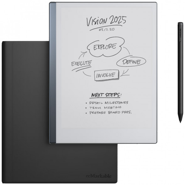 Графический планшет reMarkable 2 со стилусом Marker Plus и чехлом Book Folio черный (RM115) в Волгограде