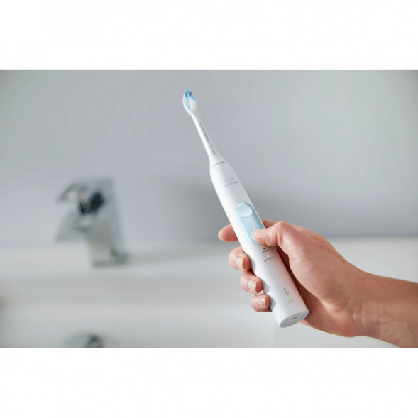 Электрическая звуковая зубная щетка Philips Sonicare ProtectiveClean 4500, White в Волгограде