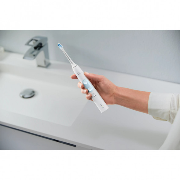 Электрическая звуковая зубная щетка Philips Sonicare ProtectiveClean 4500, White в Волгограде