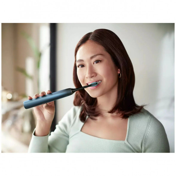 Электрическая звуковая зубная щетка Philips Sonicare DiamondClean 9000 HX9911/88, темно-синий в Волгограде