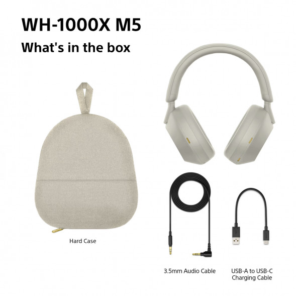 Беспроводные наушники Sony WH-1000XM5, серебристый в Волгограде