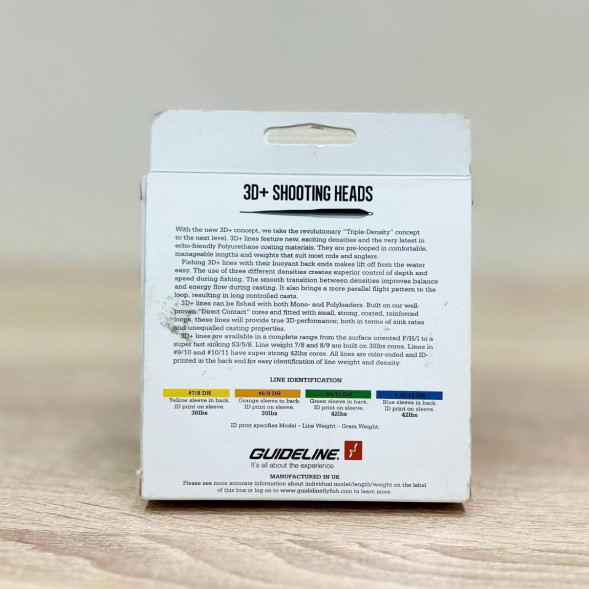 Рыболовная леска Guideline Power Taper 3D+ #37761 8/9 DH, Yellow в Волгограде