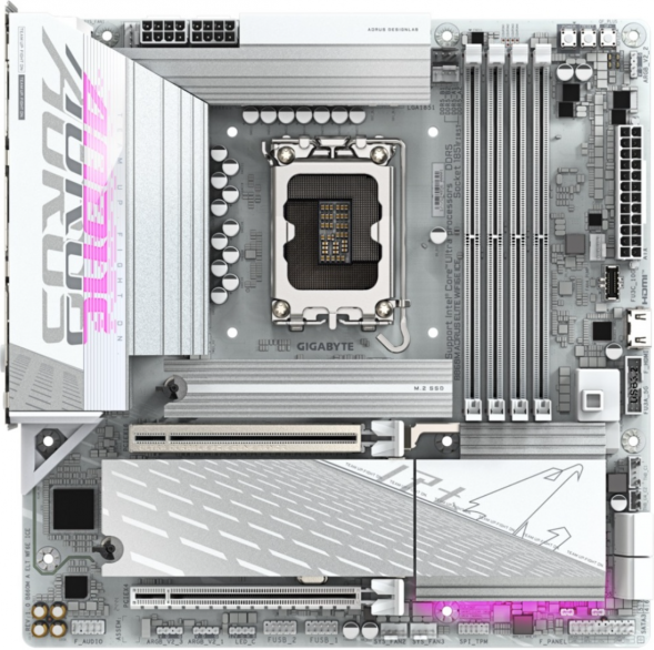 Материнская плата Gigabyte B860M AORUS ELITE WIFI6E ICE (LGA1851, mATX) в Волгограде