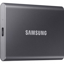 1 ТБ Внешний SSD Samsung T7, USB 3.2 Gen 2 Type-C, серый