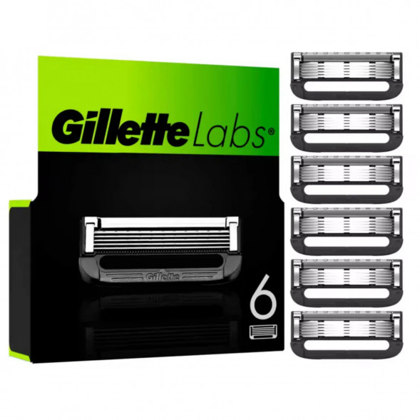 Лезвия для бритвы Gillette Labs, 6 шт. в Волгограде