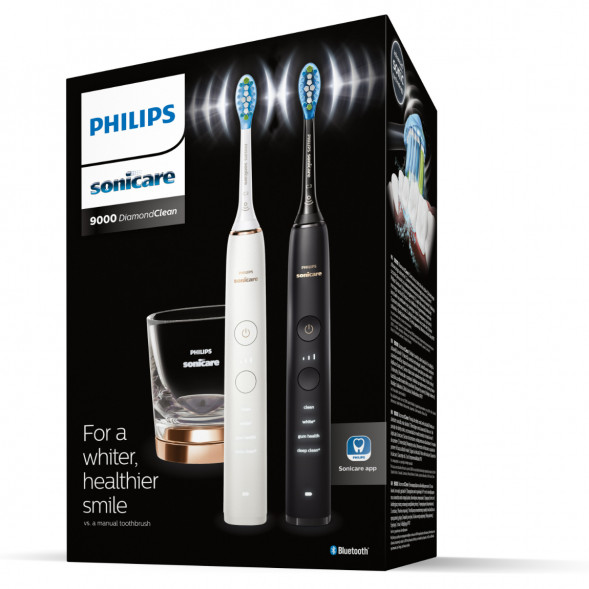 Набор из 2 электрических зубных щеток Philips Sonicare HX9914/57 9000 DiamondClean в Волгограде