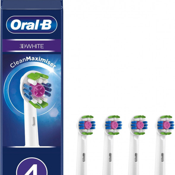 Насадки на зубные щетки Oral-B 3D White, 4 шт. в Волгограде