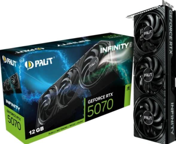 Видеокарта Palit GeForce RTX 5070 Infinity 3 OC [NE75070S19K9-GB2050S] в Волгограде