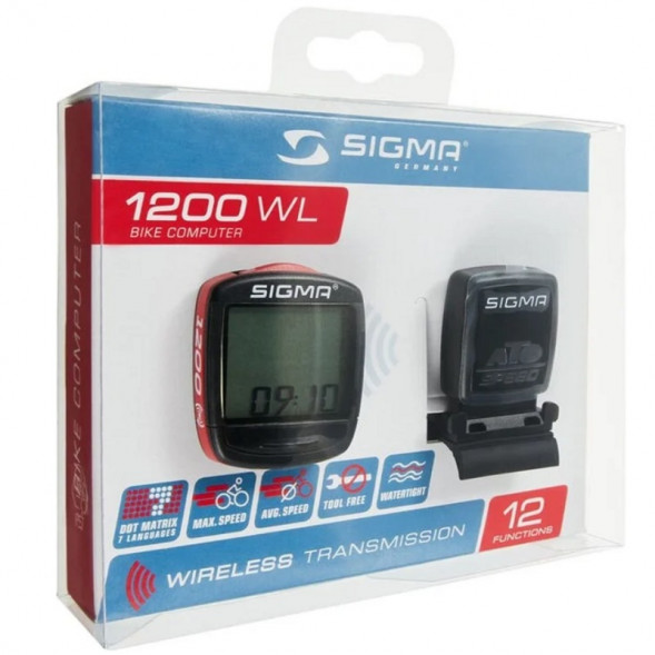 Велокомпьютер беспроводной 12 функций Sigma BC 1200 WL в Волгограде