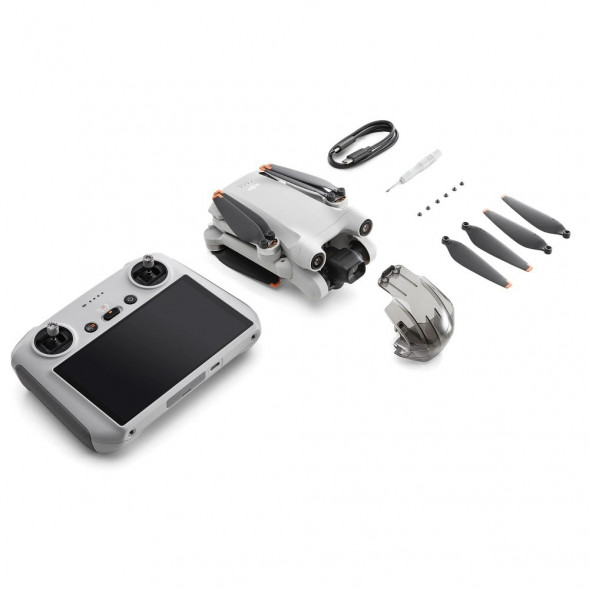 Квадрокоптер DJI Mini 3 Pro (DJI RC), серый в Волгограде