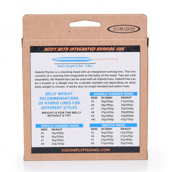 Рыболовная леска Vision Hybrid Body, 19g/290gr Floating Head 5.80m VHY19F в Волгограде