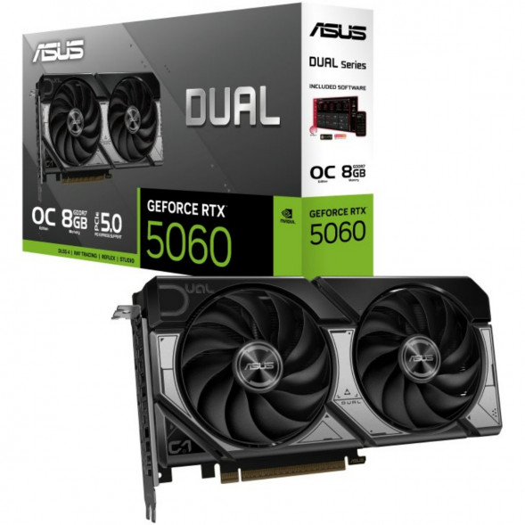 Видеокарта ASUS GeForce RTX 5060 Dual OC 8Gb (DUAL-RTX5060-O8G) в Волгограде