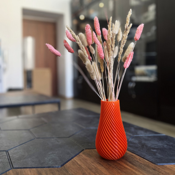 Ваза для сухоцветов HatRom Spiral, оранжевый в Волгограде