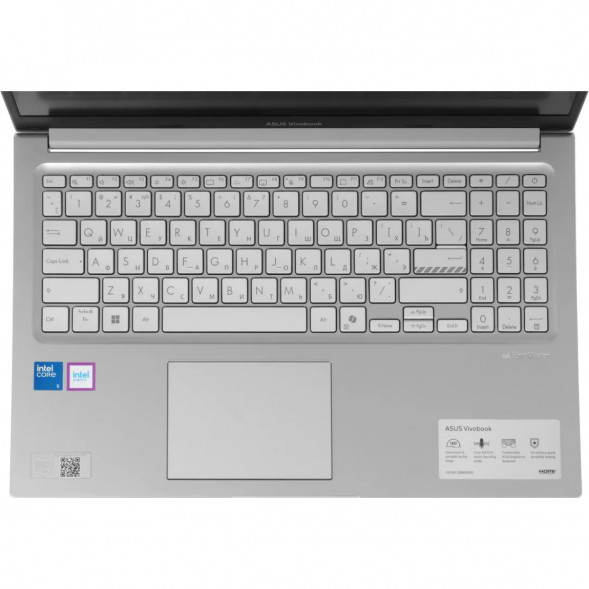 Ноутбук ASUS Vivobook 15 X1504MA-BQ224 (15.6&amp;quot;, IPS, Intel Core 5 320 1.5ГГц, 6 ядер, 8ГБ DDR5, 512ГБ SSD, Intel Graphics, без ОС), серебристый в Волгограде