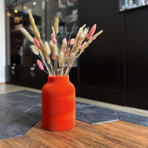 Ваза для сухоцветов HatRom Wave, оранжевый в Волгограде