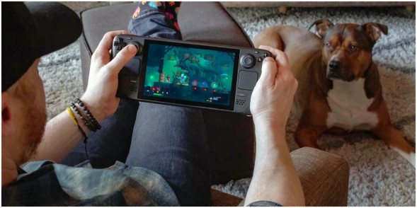 Игровая приставка Valve Steam Deck 64 ГБ SSD, черный в Волгограде