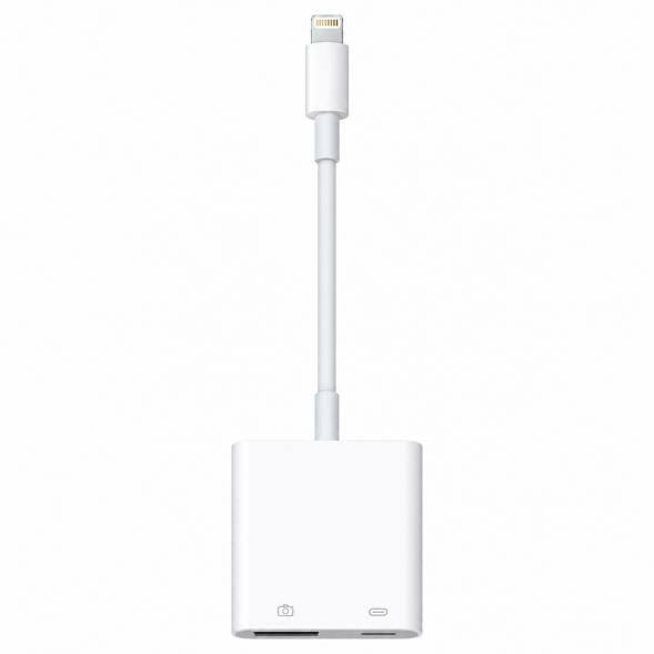 Разъем Apple Lightning - USB/Lightning, белый в Волгограде