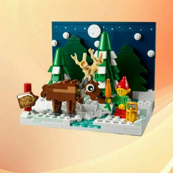 Конструктор LEGO 40484 Перед домом Деда Мороза в Волгограде